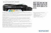 SCHEDA TECNICA EcoTank ET-4550 · serbatoi di inchiostro, ... Il punto di forza di questo prodotto è l'innovativo sistema con serbatoi di inchiostro ricaricabili ad ... Epson EcoTank