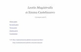 Lectio Magistralis di Emma Castelnuovo - CIIM ... · Calabria a Squillace, ... preparare i futuri religiosi ma anche aperte ai giovani di famiglie ricche che ... perché il ricco