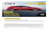 CENNIK OPEL ASTRA HATCHBACK. · Cennik – Opel Astra Hatchback Rok produkcji 2017, rok modelowy 2018 Ceny promocyjne Essentia Enjoy Dynamic Elite 1.4 100 KM M5 51 900 55 300 - -