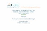 Bioenergie: la sfida dell’Italia tra ricerca ... · L’oggetto: le biomasse C’è una molteplicità di definizioni per le biomasse. ... 1. filiere corte Sviluppabili nell’ambito