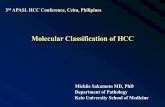 Molecular Classification of HCC - Hepatology Society of ...liverphil.org/docs/apasl-2013/molecular-classification-of-hcc-dr... · molecular classification of HCC. Hoshida Y, Toffanin