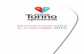 BILANCIO CONSUNTIVO 2016 - turismotorino.org · Commercio di Torino e l’Osservatorio Turistico Regionale, il 2016 ... Torino – piazza Carlo ... Bardonecchia – piazza De ...