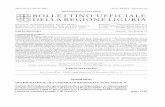 REPUBBLICA ITALIANA BOLLETTINO UFFICIALE … BURLda1a22.pdf · Sconto del 10% sui testi anticipati per posta elettronica. ... alla conservazione delle ... schio idraulico” e delle