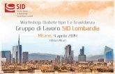 Sezione Regione Lombardia Workshop: Diabete tipo 1 e ... · Sezione Regione Lombardia Milano, 4 aprile 2014 Hilton Milan Workshop: Diabete tipo 1 e Gravidanza Gruppo di Lavoro SID