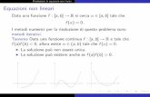 Risoluzione di equazioni non lineari Equazioni non linearialonso/didattica/CN07_08/eqnonlineari.pdf · Risoluzione di equazioni non lineari Esercizi I Data l’equazione x3 −2x2