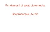 Fondamenti di spettrofotometria - uniroma2.it · Che accade quando una radiazione luminosa ... • Misure Quantitative – determinazione di concentrazioni • Calcoli di velocità