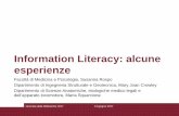Information Literacy: alcune esperienze - uniroma1.it DELLE... · Information Literacy: alcune esperienze Facoltà di Medicina e Psicologia, Susanna Rospo ... Scientific Progress
