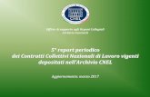 report periodico dei Nazionali di Lavoro vigenti CNEL · CCNL vigenti depositati nell'Archivio CNEL suddivisi per settore (aggiornato a marzo 2017): 809 CCNL denominazione stipula
