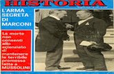 Marconi-Mussolini - Le Radio di Sophie - Radio …IJGLIELMD MARCONI PREsEN1 Sopra, Guglielmo Marconi mentre Sta pronunciando una breve 1912 1'invenzione della telegrafia senza fili