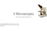 Il Microscopio - annaonofri.netannaonofri.net/files/il_microscopio.pdf · Il sistema luminoso del microscopio • I campioni da esaminare al microscopio ottico devono essere illuminati