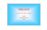 Avv. Nunzio Dario Latrofa BARI Scuola Forense 2002studiolatrofa.com/public/pubblicazioni/trust_convegno_Bari_slides.pdf · Il Trust è un rapporto giuridico che sorge quando: •