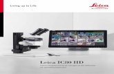 Leica IC80 HD - leica-microsystems.com IC80 HD... · Il Leica LAS EZ guida l'utente in modo ... altri programmi di elaborazione, come ad esempio iPhoto o Aperture, o salvarle in una