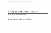 Disegno dell’Architettura I - AMS Campuscampus.unibo.it/13207/1/Mezzetti_1_Prolusione.pdf · Disegno dell’Architettura I prof. arch. Carlo Mezzetti 1. PROLUSIONE AL CORSO. ARCHITETTURA