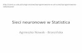 Sieci neuronowe w Statistica - zsi.tech.us.edu.plzsi.tech.us.edu.pl/~nowak/si/nnS.pdf · •Podstawowym elementem składowym sztucznej sieci neuronowej jest element przetwarzający