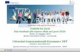 I tirocini transnazionali Erasmus+ VETforges.forumpa.it/assets/Speeches/24590/ws116_butteroni_anna... · I Tirocini transnazionali in Erasmus+ All’internodel Programma E+ emerge