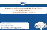 Iniziative sulla sostenibilità delle filiere agroindustriali Environmental Footprint · 2014-10-24 · Iniziative sulla sostenibilità delle filiere agroindustriali – Environmental
