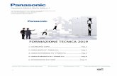 FORMAZIONE TECNICA 2019 - panasonic-electric-works.com · CORSO BASE PLC -FPWIN Pro-Codice: CFP1 Obiettivi del corso Fornire ai partecipanti le conoscenze base sul software di programmazione
