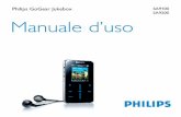 Philips GoGear Jukebox SA9200 Manuale d’uso · 46 Verifica manuale dello stato di aggiornamento del firmware ... Guida di riferimento rapido 51 Snabbguide 61 ... inizierà a lampeggiare