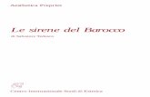 Le sirene del Barocco - unipa.itestetica/download/Tedesco.pdf · Le sirene del Barocco Il nuovo spazio dell’estetico nel dibattito barocco italiano su dialettica e retorica. A mia