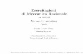 Esercitazioni di Meccanica Razionaleelena-vuk.unibs.it/.../14_meccanica_analitica_I.pdf · 2015-11-02 · Esercitazioni di Meccanica Razionale a.a. 2002/2003 Meccanica analitica I