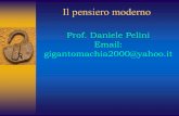 Prof. Daniele Pelini Email: gigantomachia2000@yahooconvittocotugno.it/files/AQIS00100A/9_Il_pensiero_moderno... · (Dio e mondo) Razionalismo ed empirismo Intelletto (razionalismo)