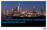 Eliana Baruffi - CIDA – 13 marzo 2017 Le esperienze ABB ... · Slide 5 ABB innova in Italia 16 marzo 2017 Nel 2016 3,2% fatturato investito in R&D e 42 brevetti registrati in Italia