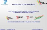 PROPELLER CLUB MANTOVA - provincia.mantova.it · 1 Mantova – 2 Marzo 2012 Franco Castagnetti CENTRI LOGISTICI, AREE INDUSTRIALI E CONNESSIONI FERROVIARIE ESPERIENZE EUROPEE E NUOVE