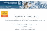 Bologna, 12 giugno 2013 - avvocatitriveneto.it · La contabilità degli Ordini degli Avvocati a cura di Dott. Roberto Batacchi Dottore Commercialista in Bologna . NORMATIVA CONTABILE