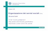 Organizzazione dei servizi sociali (6cfu) - people.unipi.itpeople.unipi.it/.../sites/100/2018/03/Guidi-Organizzazione-servizi... · Organizzazione dei servizi sociali (6cfu) Classe