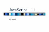 JavaScript – 11caprera.dia.unisa.it/TSW/MATERIALE/Javascript-EVENTI.pdf · Prof. Carlo Blundo Tecnologie di Sviluppo per il WEB 2 ripasso . Registrando funzioni