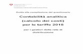 Contabilità analitica (calcolo dei costi) per le tariffe 2018 · Guida alla compilazione del questionario Contabilità analitica 2018 Pagina 3 104 \ COO.2207.105.2.286579 Spiegazioni