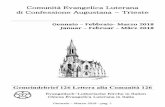 Comunità Evangelica Luterana di Confessione Augustana ... · alla base del luteranesimo, ovvero, è attraverso la musica come meglio si esprime l’essere luterano. La musica più