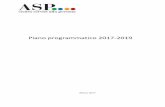 Piano programmatico 2017-2019 - aspfe.it · tecnico-professionali, anche percorsi volti all’acquisizione di competenze trasversali di comunicazione e gestione delle relazioni. La