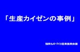 「生産カイゼンの事例」 - fukukiren-monodzukuri.jp · 【改善前】 【改善後】 1f 2f 生産計画 生産計画がﾃﾞｲﾘｰの一括管理であり 生産の進捗状況が分からない