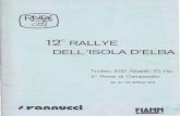 12° RALLYE DELL 'ISOLA D'ELBA - trofeo112.ittrofeo112.it/wp-content/uploads/2017/05/01-Classifiche-Rally-Isola... · 12° RALLYE DELL 'ISOLA D'ELBA Trofeo A 112 Abarth 70 Hp 3" Prova