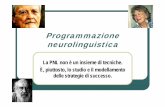Pesaro 29 3 2012 [modalità compatibilità] · 2012-04-12 · Programmazione Neurolinguistica PNL Richard Bandler, John Grinder, La struttura della magia, Astrolabio, Roma R. Dilts,