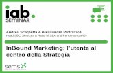InBound Marketing: l’utente al - iab.it · InBound Marketing: l’utente al centro della Strategia Andrea Scarpetta & Alessandra Pedrazzoli Head SEO Services & Head of SEA and Performance