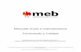 Termostufe e Caldaiemebmeccanica.it/wp-content/uploads/2018/02/MEB-manuale-Idro-13-15... · Termostufe e Caldaie Il libretto istruzioni è parte integrante del prodotto ... Tipi di