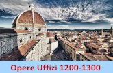 Opere Uffizi 1200-1300 - iissbojano.gov.it · La Maestà di Santa Trinità è un'opera di Cimabue, dipinta su tavola, databile tra il 1280 e il 1300, conservata agli Uffizi di Firenze.