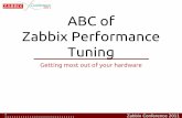 ABC of Zabbix Performance Tuning - docs.minunix.comdocs.minunix.com/document/zabbix性能优化.pdf · Zabbix Conference 2011 Get internal stats •Real number of VPS •zabbix[wcache,