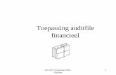 Toepassing auditfile financieel - Softwarepakketten.nl · •Belastingdienst •Onderzoeksbureau GBNED •Community auditfiles op Auditfile specificaties beschikbaar voor: Financieel,