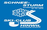 SCHNEE- STURM - skiclub-hinwil.ch · SCHNEE-STURM CLUBNACHRICHTEN Nr. 73 / 2018 SKI-CLUB HINWIL