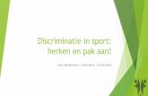 Discriminatie in sport: herken en pak aan! · Ondersteunt, informeert en stimuleert de Vlaamse sportsector om actief te investeren in ethische waarden en normen die belangrijk zijn