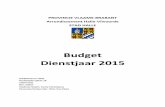 Budget Dienstjaar 2015 - halle.be · 005 Managementrapportering verder uitwerken 003 Duurzaam beheer van openbaar domein en stedelijke infrastructuur 001 Een goed onderhouden, veilig