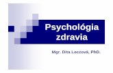 Psychologia zdravia - prednaska - VŠZaSP Michalovcemagistrispmi.weblahko.sk/psychologia_zdravia_-_prednaska.pdf · Porovnanie biomedicínskeho a salutoprotektívneho modelu minimalizácia,