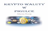 KRYPTO-WALUTY W PIGULCE - bitcoinwalutaprzyszlosci.pl · pó źniej, czyli w 2011 roku i nazywała si ę Namecoin. Trzeci ą walut ą powstał ą równie ż w 2011r. jest Litecoin.