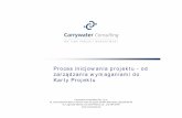 Proces inicjowania projektu - od zarządzania wymaganiami ...carrywater.com/.../uploads/2011/12/Proces-Uruchamiania-projektu.pdf · projektu oraz szacunkową ocenę prawdopodobieństwa