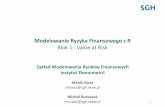 Modelowanie Ryzyka Finansowego z Rweb.sgh.waw.pl/~mrubas/MRFzR/pdf/MRFR prezentacja Blok1.pdf · Biblioteki R do pracy z TS: tseries, timeSeries, tis, stats, zoo, xts, … Obiekty