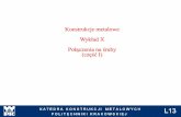 Konstrukcje metalowe - footbridge.plfootbridge.pl/stud/z/zp1/w110pl.pdf · Konstrukcje metalowe Wykład X ... Charakterystyki geometryczne zalecanych rodzajów śrub. ... Rys: amsd.co.uk