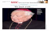 16 października 2007 r. zmarł kardynał nominat Ignacy Jeż ...akcjakatolicka.org/files/Gosc_nr_42_864_z_20081019.pdf · Współpracowników kardynała Ignacego Jeża poprosiliśmy